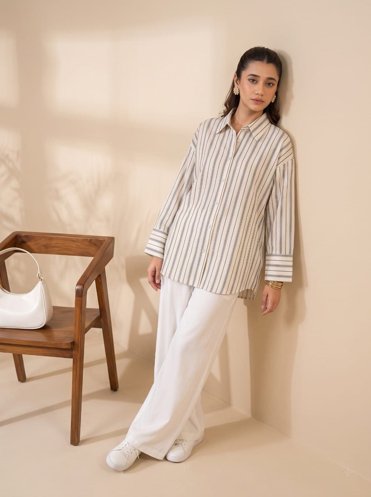 Zella Charcoal Pinstripe